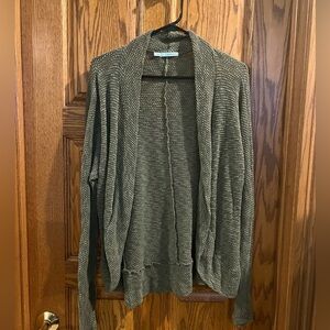 Maurices Olive Green Open Cardigan